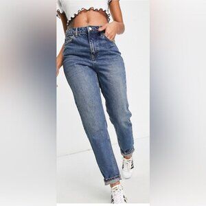 NWT Topshop slim fit high waist casual stretch trendy distressed denim jean 2